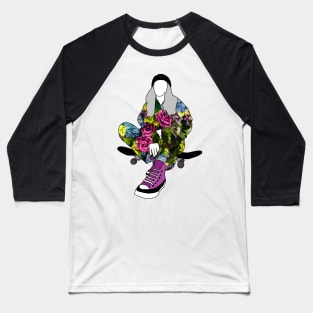 Skater Girl Baseball T-Shirt